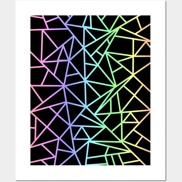 Geometric Pastel Jungle Wall Art by SartorisArt1